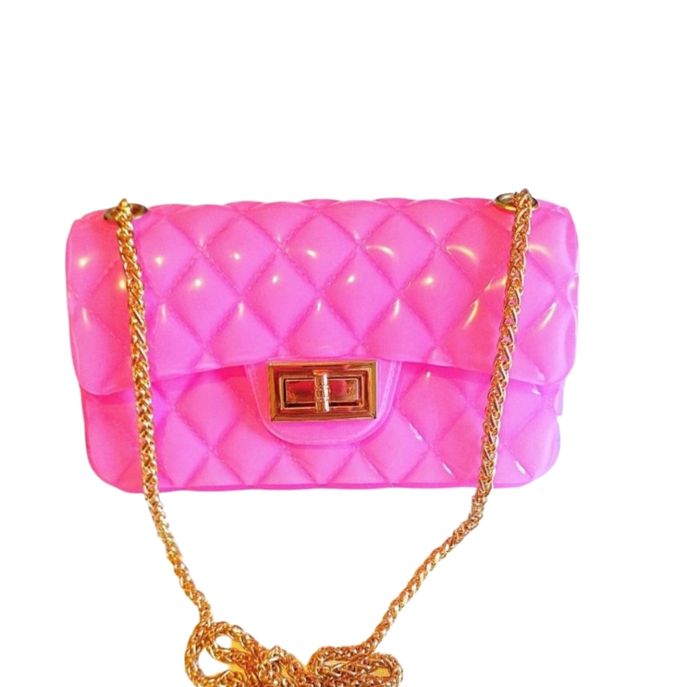 Girls' Quilted Chain Crossbody Bag